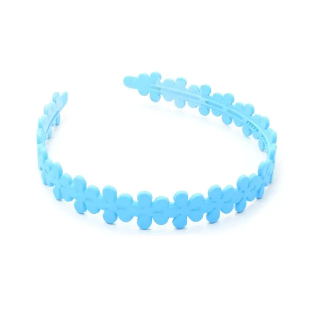 Molly & Rose 8mm Wide Matt Aliceband With Daisy Chain Detail