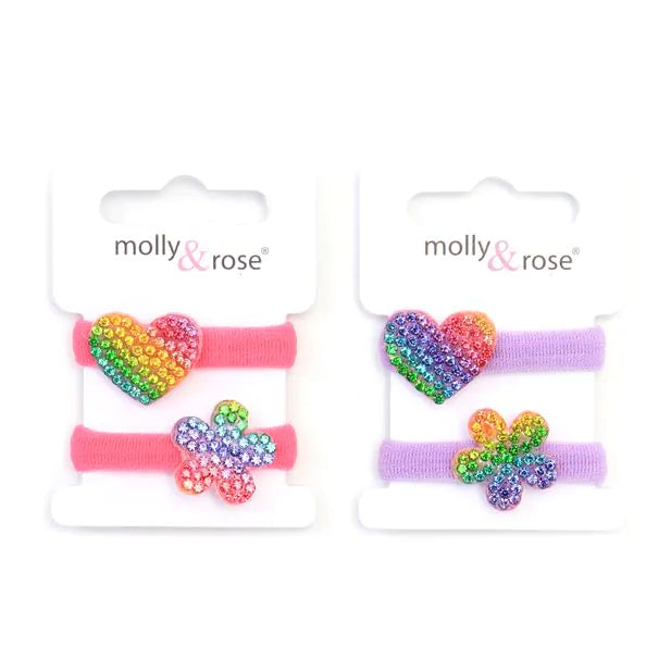 Molly & Rose Assorted Motif Multi Colour Jersey Elastics