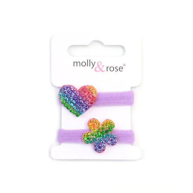 Molly & Rose Assorted Motif Multi Colour Jersey Elastics