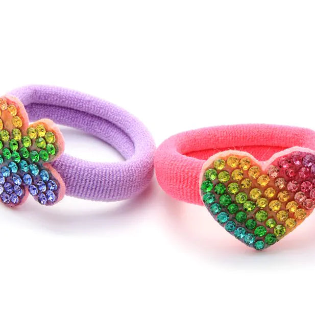 Molly & Rose Assorted Motif Multi Colour Jersey Elastics