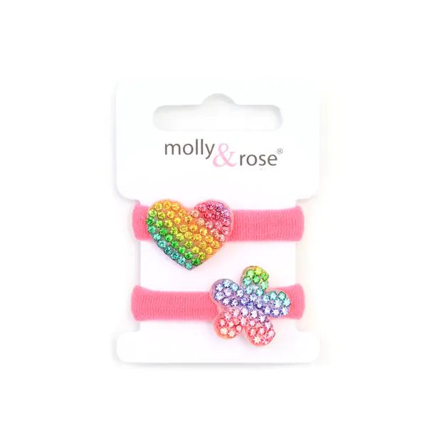 Molly & Rose Assorted Motif Multi Colour Jersey Elastics