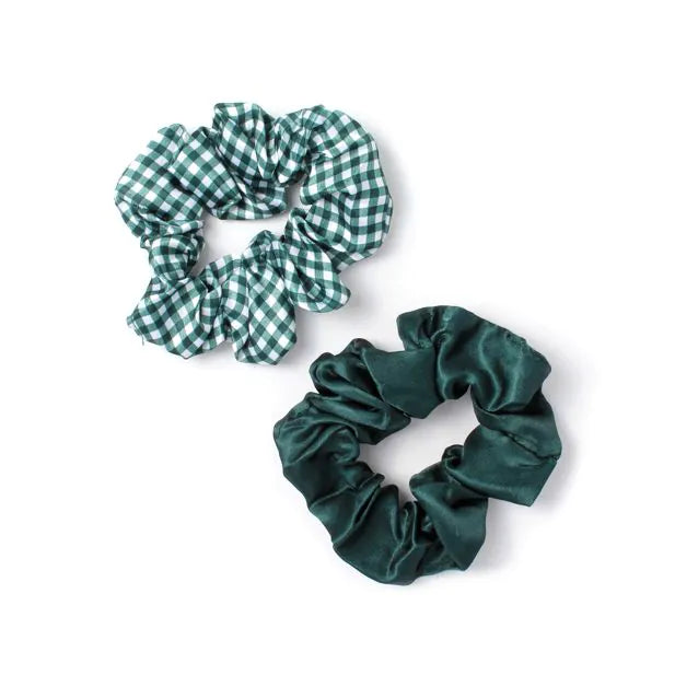 Molly & Rose Bottle Green School Scrunchies