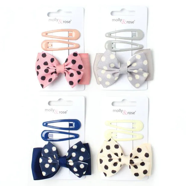 Molly & Rose Bow Clip & Sleepies Set