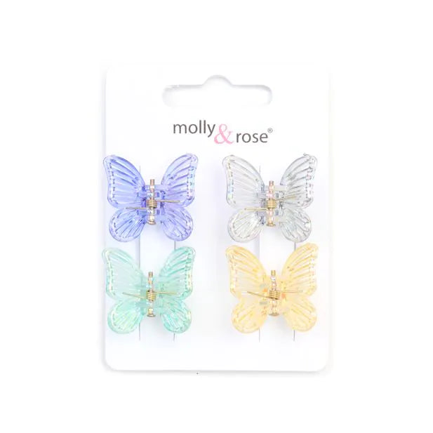 Molly & Rose Butterfly Mini Clamps. 2.5cm