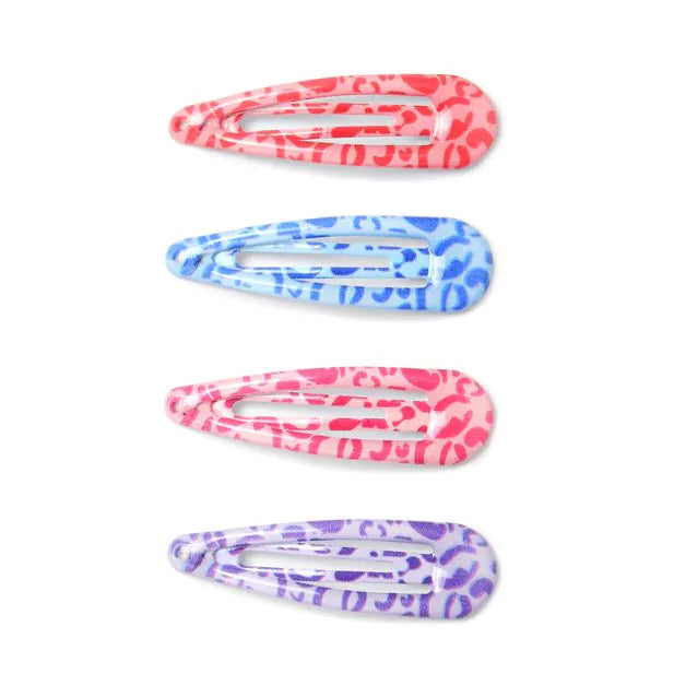 Molly & Rose Card Of 6 Colourful Leopard Print Epoxy Sleepies 5cm