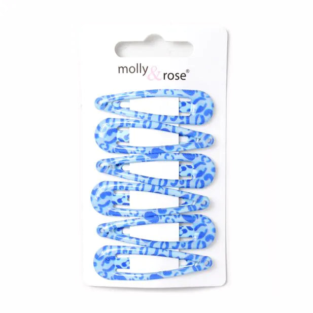 Molly & Rose Card Of 6 Colourful Leopard Print Epoxy Sleepies 5cm