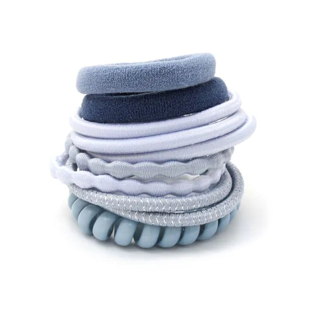 Molly & Rose Elastics - Assorted - Card Of 10 - Mixed Thickness