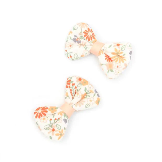 Molly & Rose Floral Bow Clips 3cm