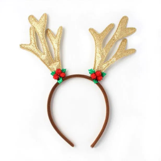Molly & Rose Glitter Reindeer Antlers Aliceband