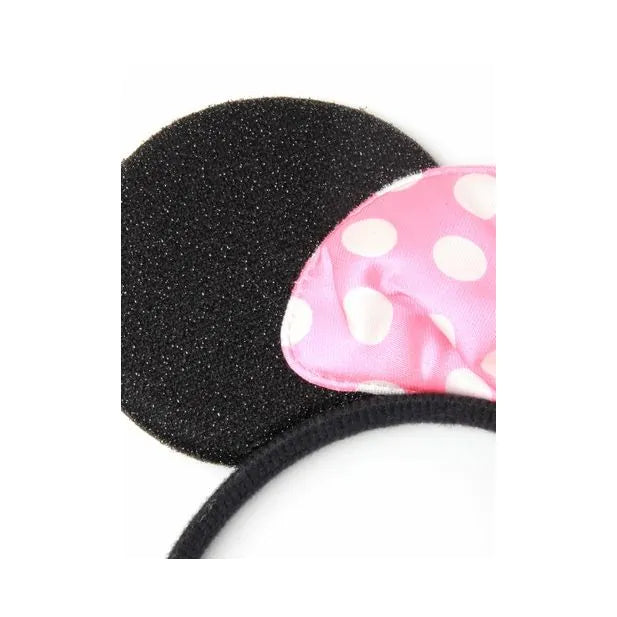 Molly & Rose Mouse Ears With Satin Bow On Aliceband