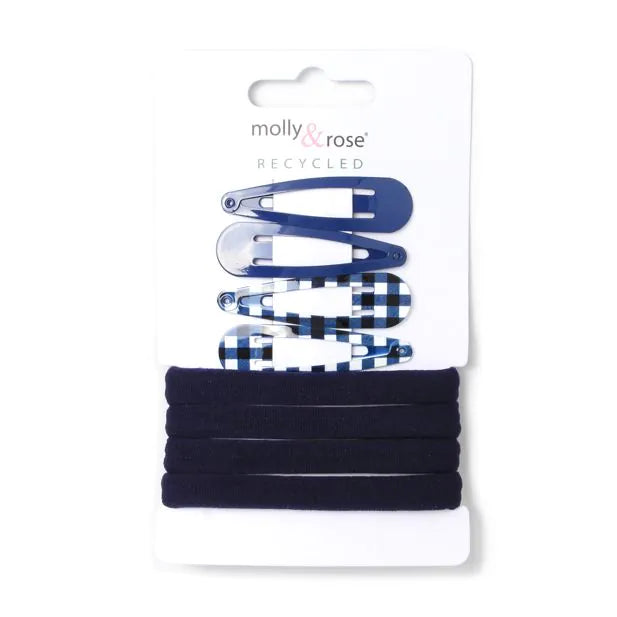 Molly & Rose Navy Sleepies And Jersey Elastics School Set