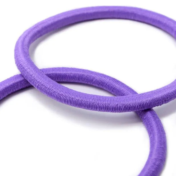 Molly & Rose Purple Pack of 6 Recycled Elastic - 4mm Thick