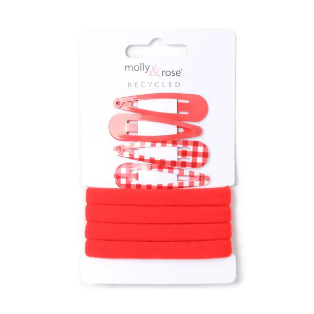 Molly & Rose Red Sleepies And Jersey Elastics School Set