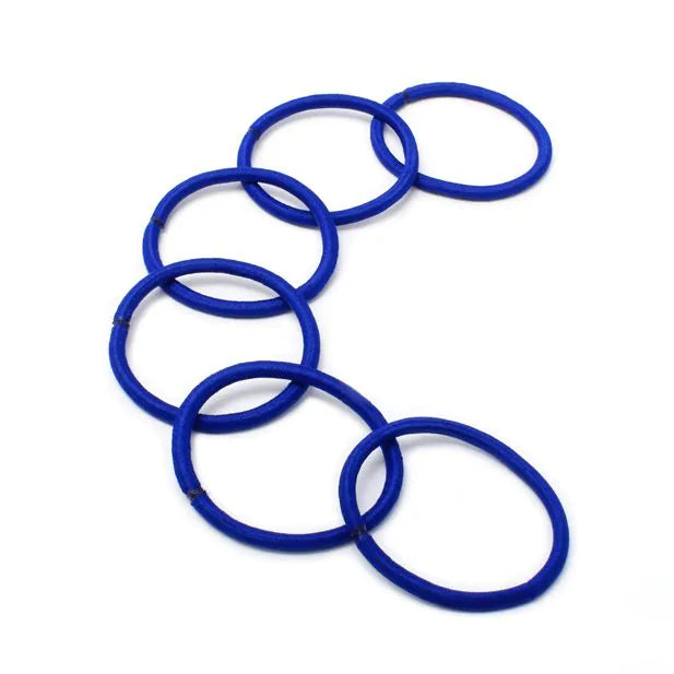 Molly & Rose Royal Blue Pack of 6 Recycled Elastic - 4mm Thick