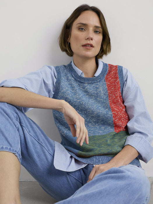 Seasalt Women's Morgana Vest In Tangle Wood Lagoon Multi