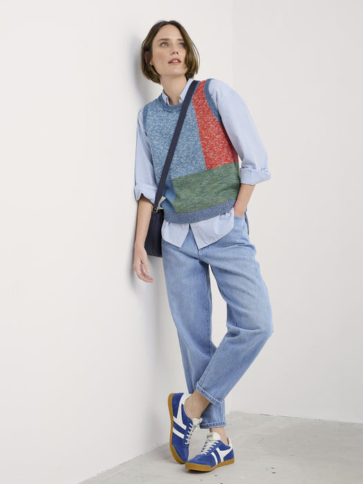 Seasalt Women's Morgana Vest In Tangle Wood Lagoon Multi