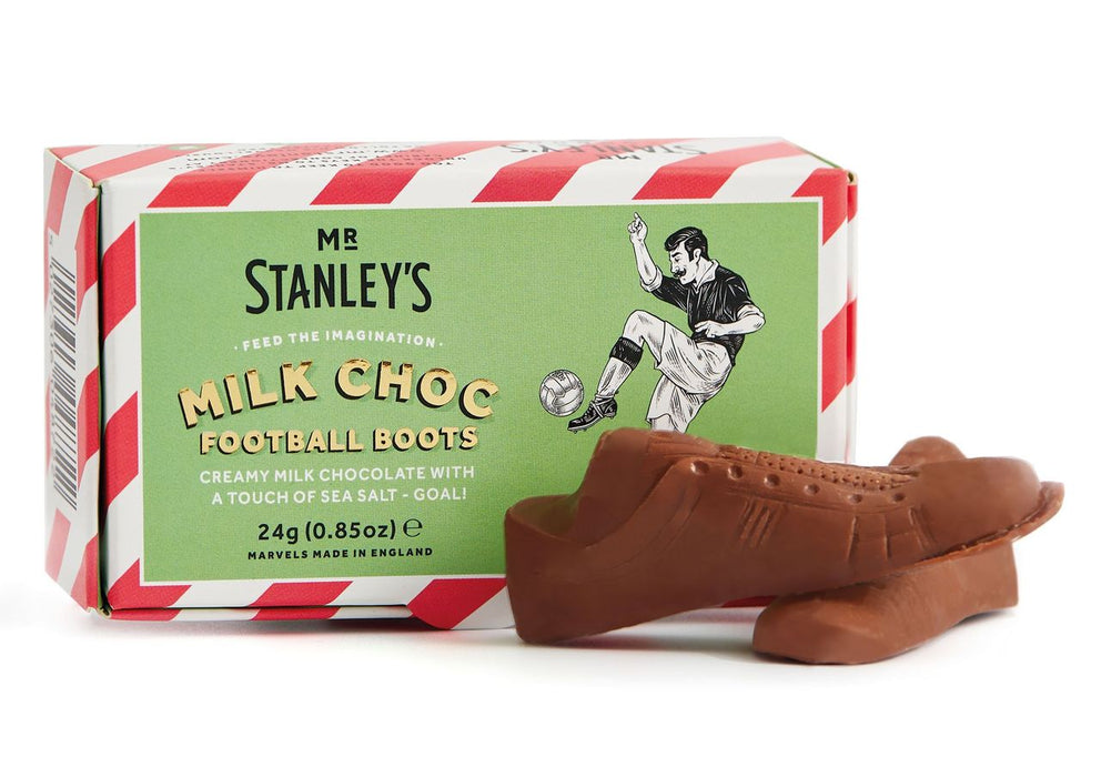 Mr Stanley's Milk Chocolate Football Boots