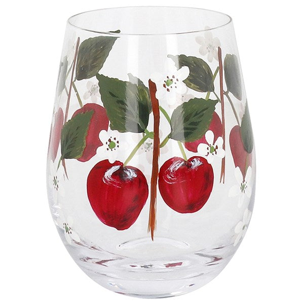 My Favourite Cherry Stemless Glass