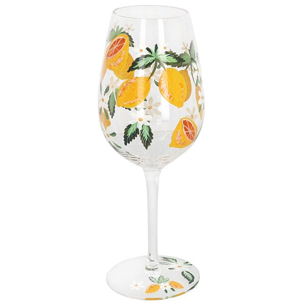 My Favourite Wine Glass Lemon