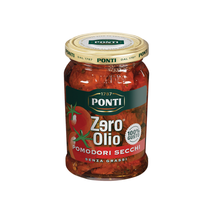 Cottage Delight PONTI ‘Zero Oil’ Sundried Tomatoes 300g
