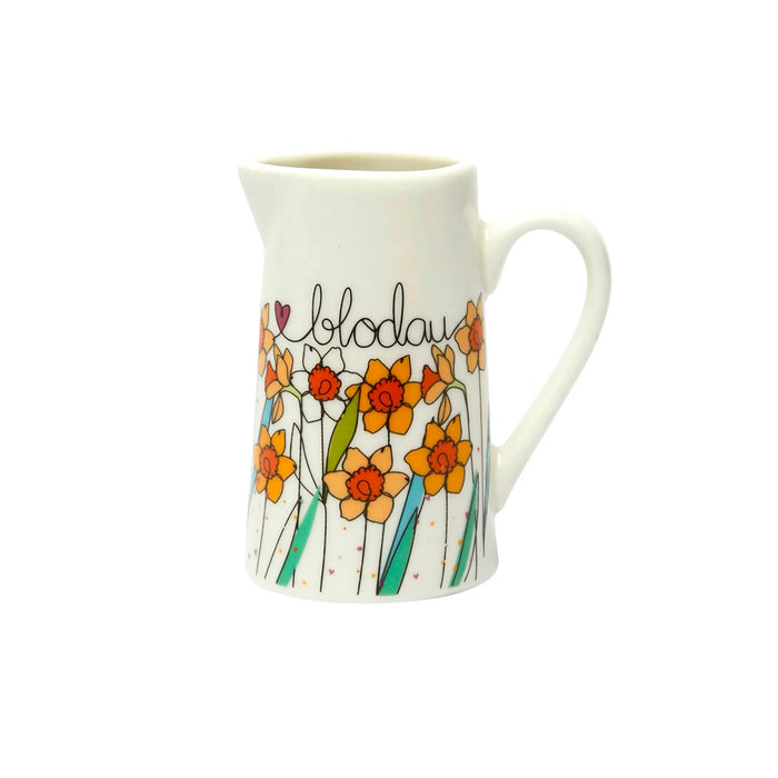 Belly Button Welsh Blodau Daffodils Small Jug