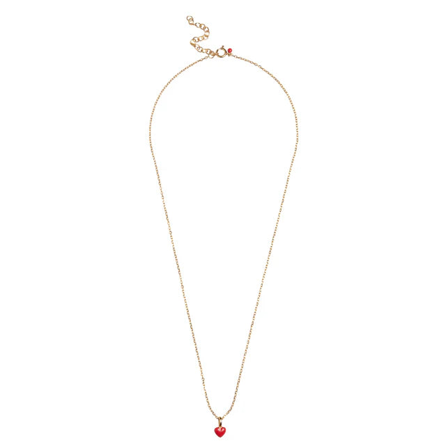 Enamel Copenhagen Amore Necklace Red Gold