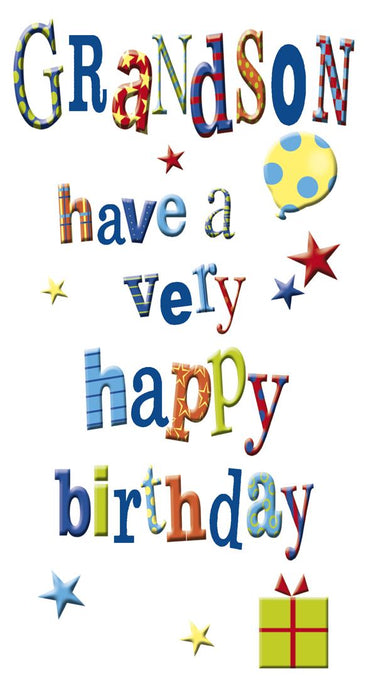 Nigel Quiney Happy Birthday Grandson Card