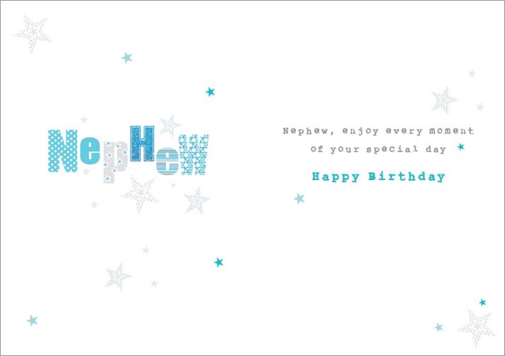 Nigel Quiney Happy Birthday Nephew Card