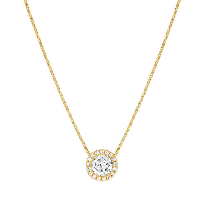 Nomination SeiDivina Solitaire Cubic Zirconia Gold Necklace