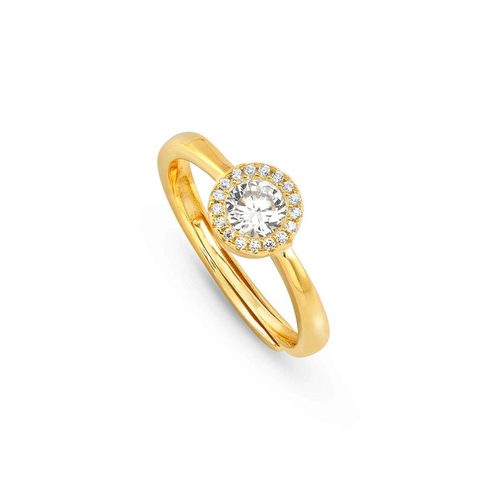 Nomination SeiDivina Solitaire Cubic Zirconia Gold Ring