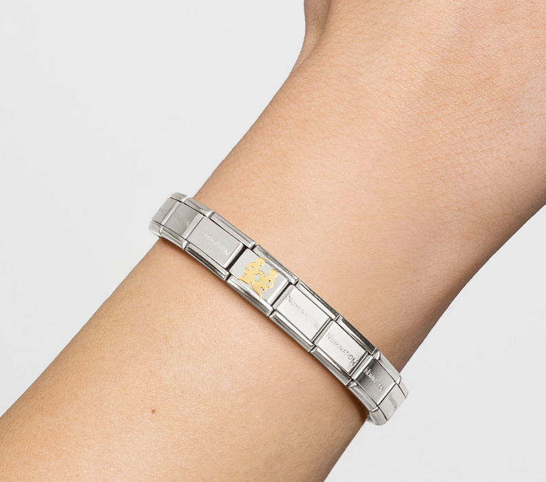 Nomination Classic Gold Gemini Zodiac Charm