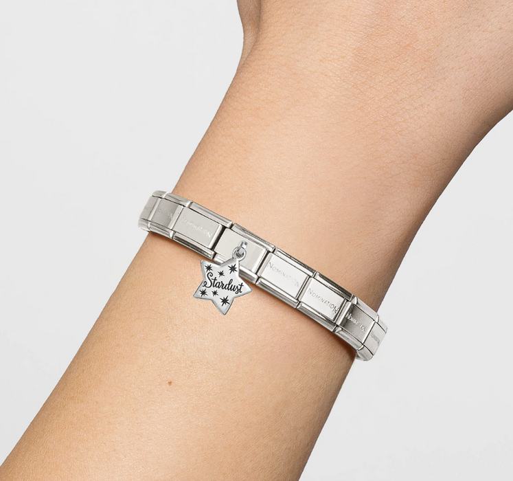 Nomination Classic Silver Plate Stardust Pendant Charm