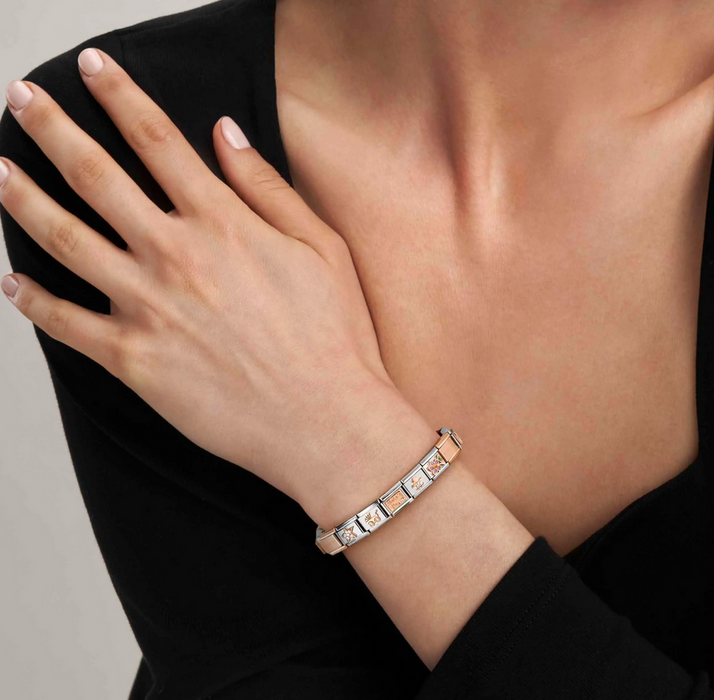 Nomination Classic Silver Oxidised Symbols Thank You Heart Charm