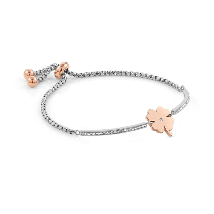 Nomination Milleluci Four Leaf Clover Pink Rose Gold Bracelet