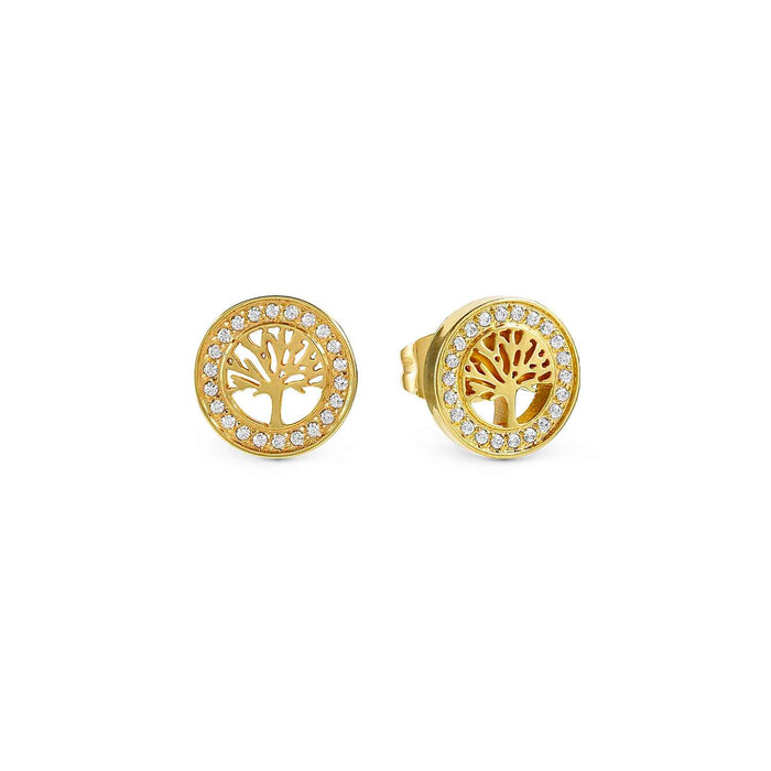 Nomination Soffio D’Amore Tree Of Life With Cubic Zirconia Gold Earrings