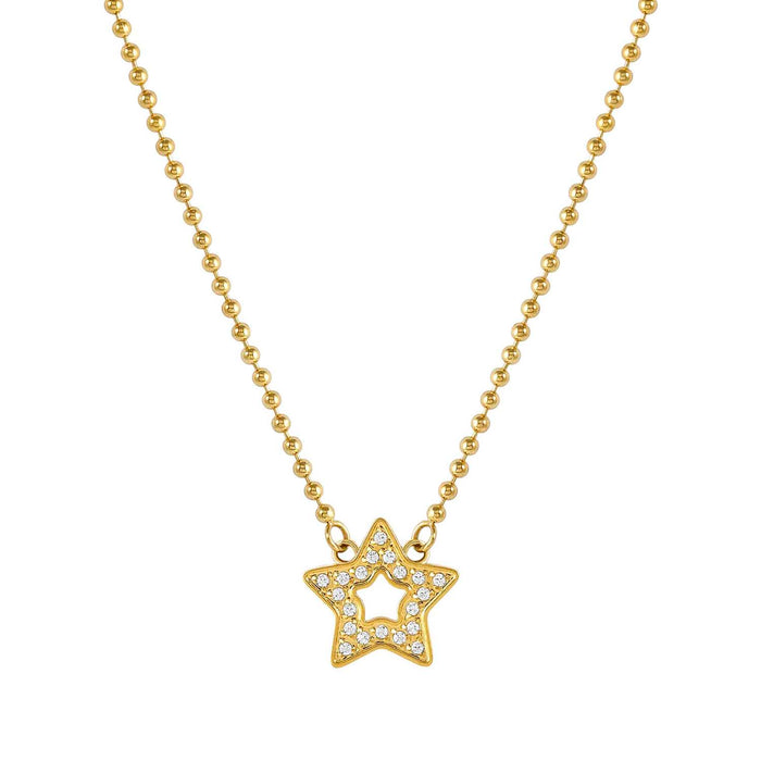 Nomination Soffio D’Amore Star With Cubic Zirconia Gold Necklace