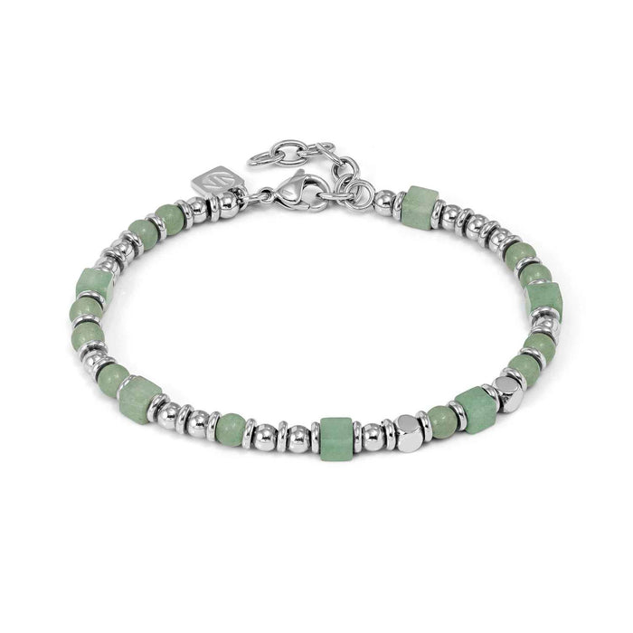 Nomination InstinctStyle Stainless Steel Green Adventurine Bracelet