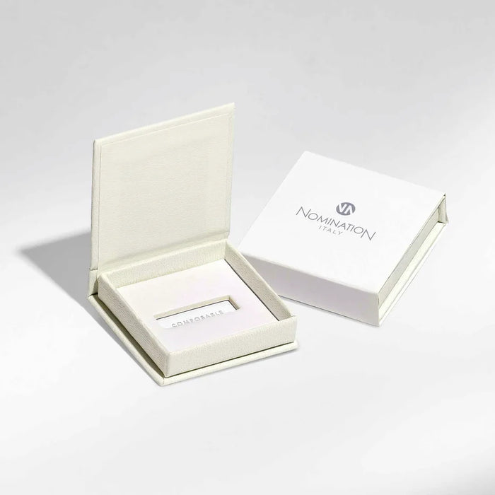 Nomination Classic Silver Plates Hummingbird With Flowers Charm