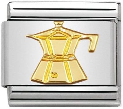 Nomination Classic Gold Daily Life Coffee Pot Charm