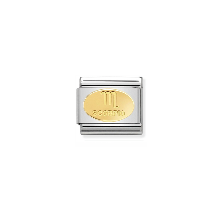 Nomination Classic Gold Zodiac Scorpio Charm