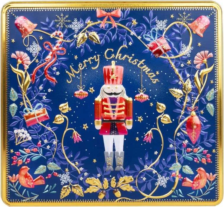 Nordic Nutcracker Tin Filled with Assorted Scottish Shortbread