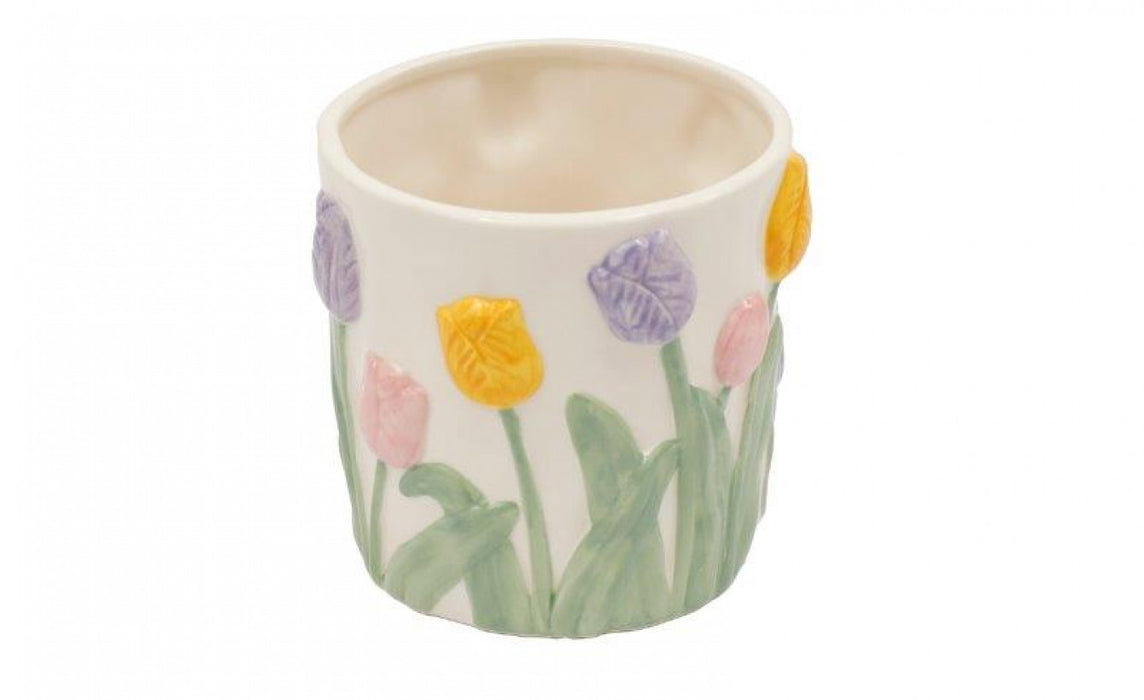 Sifcon Tulip Embossed Planter