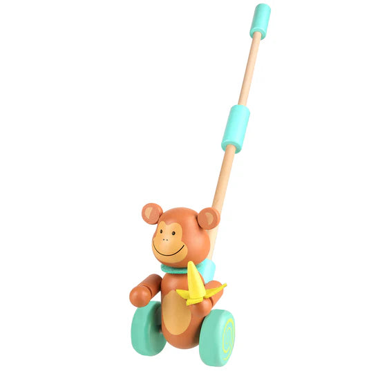 Orange Tree Monkey Push Along