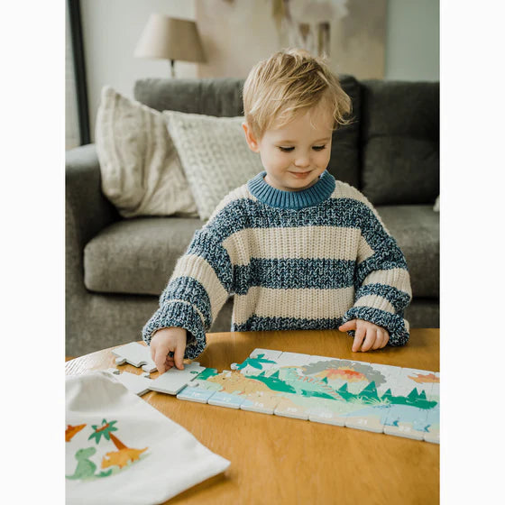 Orange Tree Dinosaurs Number Puzzle