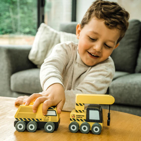 Orange Tree Construction Vehicles