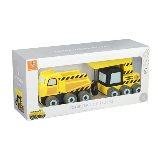 Orange Tree Construction Vehicles