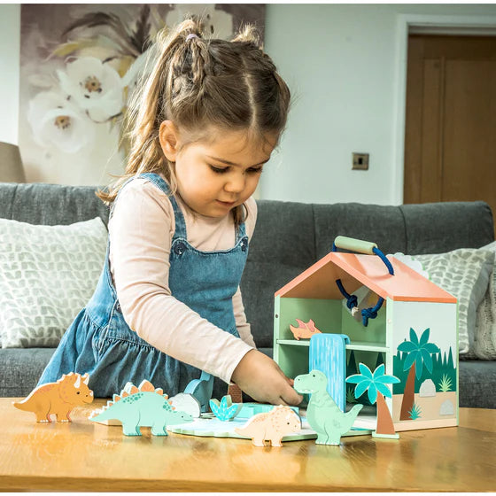 Orange Tree Dinosaur Play Set