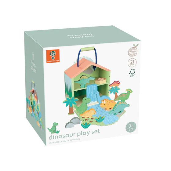 Orange Tree Dinosaur Play Set