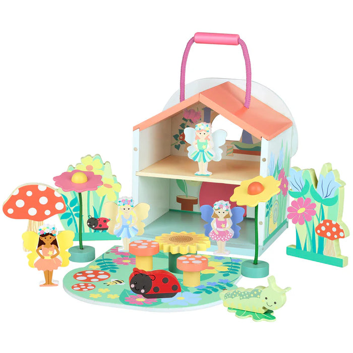 Orange Tree Fairy House Wooden Play Set