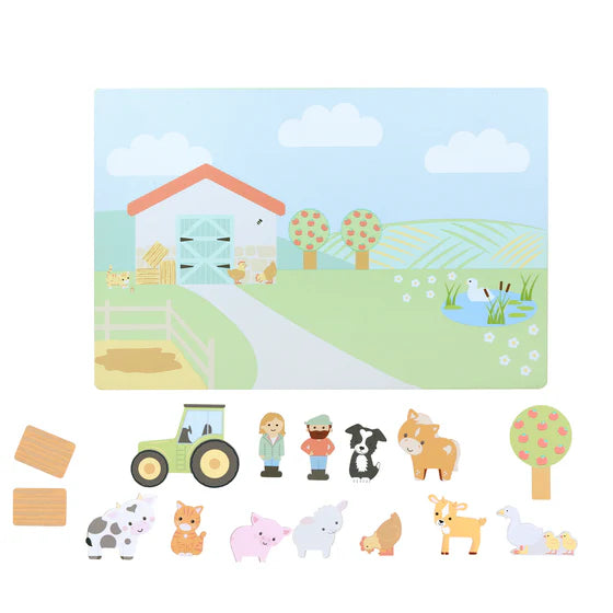 Orange Tree Farmyard Magnetic Picture Board